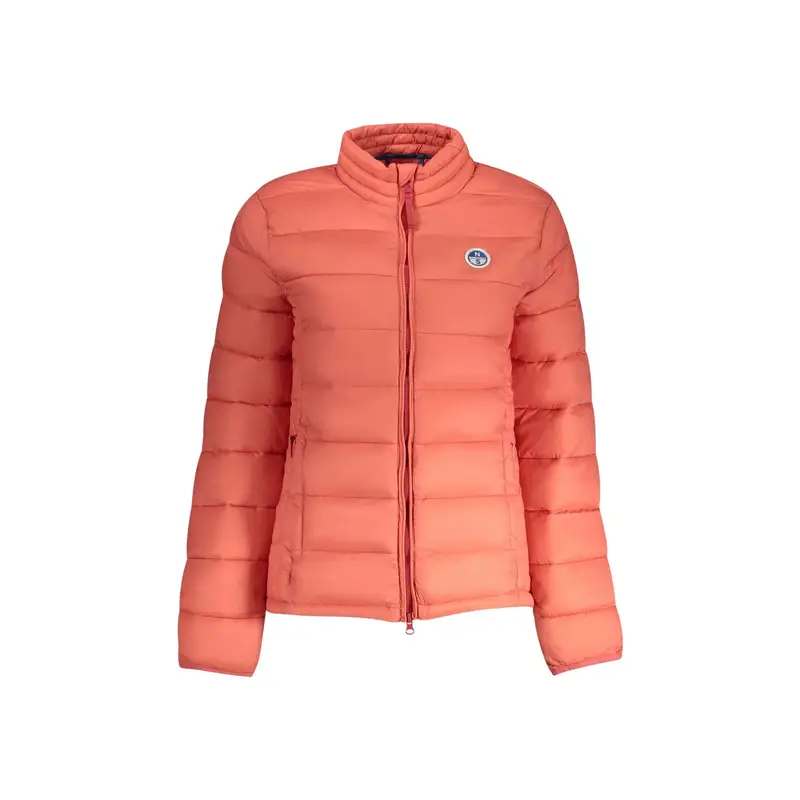 Giubbotto Donna Rosa con Zip e Logo