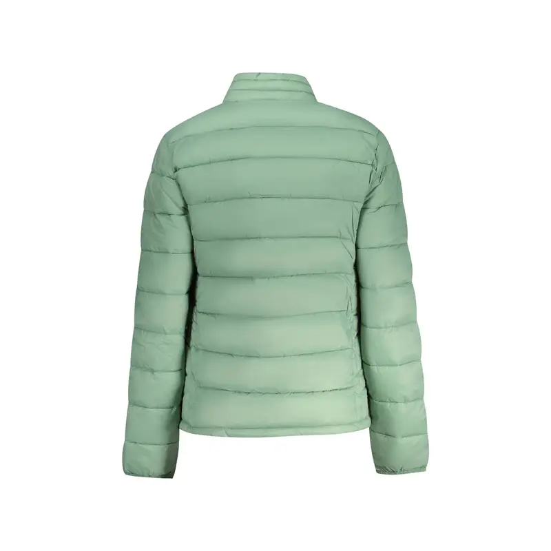 Giubbotto Donna Verde con Zip e Logo miniatura 2