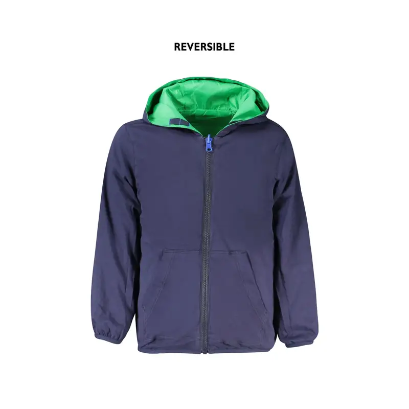 North Sails Giubbotto Maniche Lunghe Bambino Verde Reversibile miniatura 3