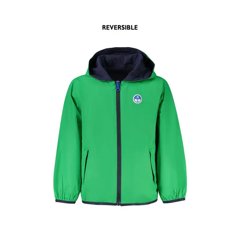 North Sails Giubbotto Maniche Lunghe Bambino Verde Reversibile