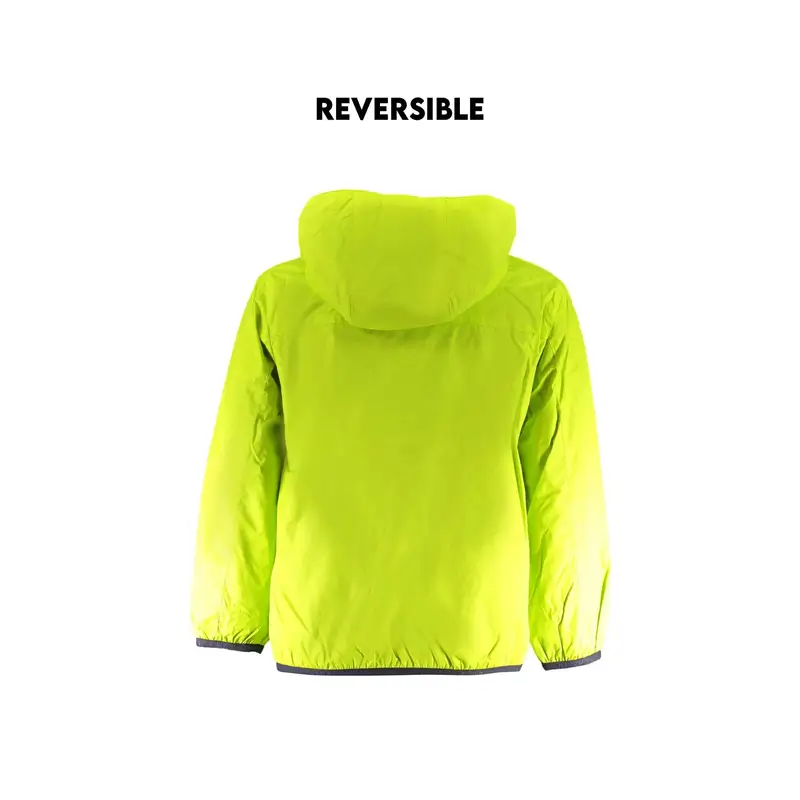 Giubbotto Maniche Lunghe Bambino Verde Stampa Logo miniatura 2