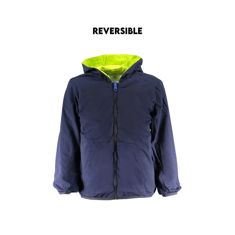 Giubbotto Maniche Lunghe Bambino Verde Stampa Logo miniatura 3