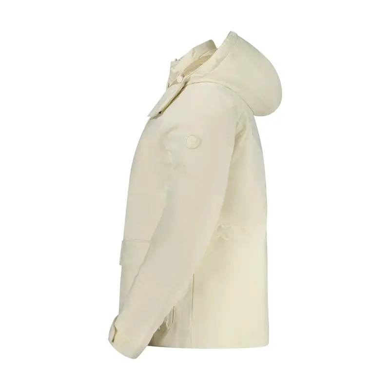 Giubbotto Maniche Lunghe Donna Bianco Zip miniatura 3