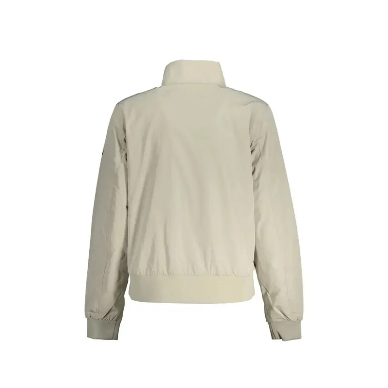 Giubbotto Maniche Lunghe Donna Grigio Zip Logo miniatura 2