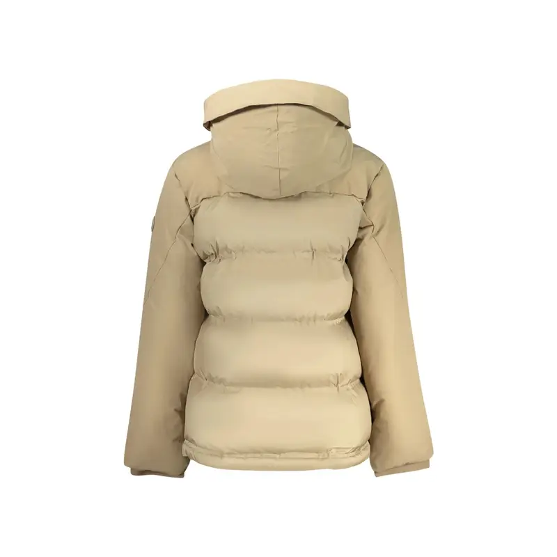 Giubbotto Maniche Lunghe Donna Marrone Zip miniatura 2