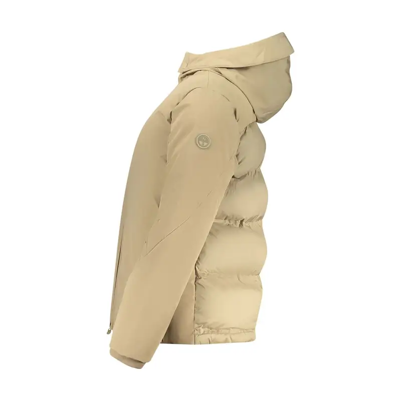 Giubbotto Maniche Lunghe Donna Marrone Zip miniatura 3