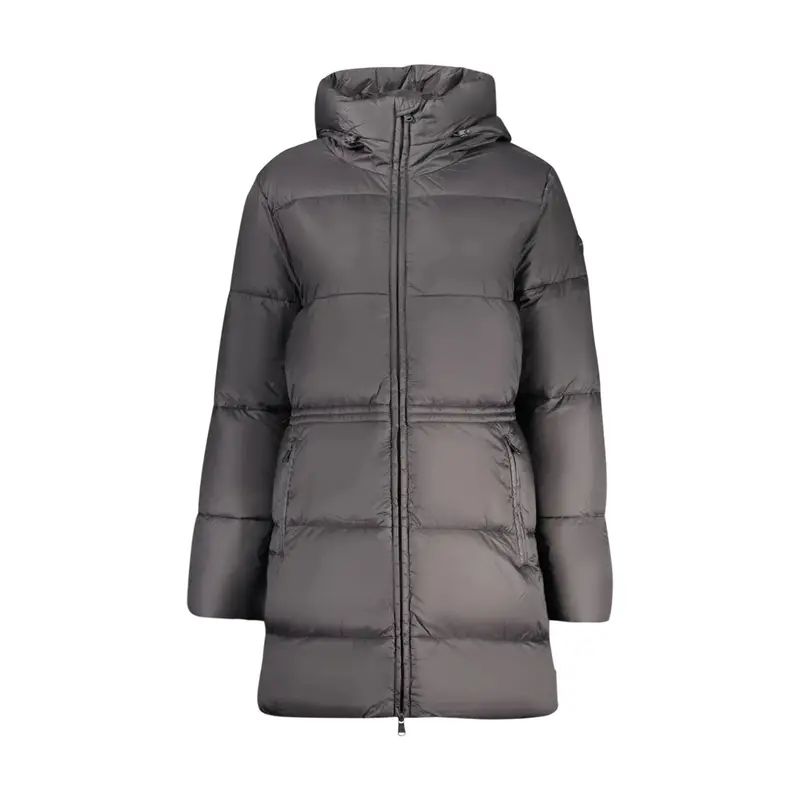 Giubbotto Maniche Lunghe Donna Nero Water Resistant Logo