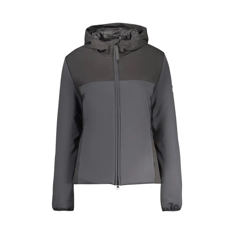 Giubbotto Maniche Lunghe Donna Nero Zip