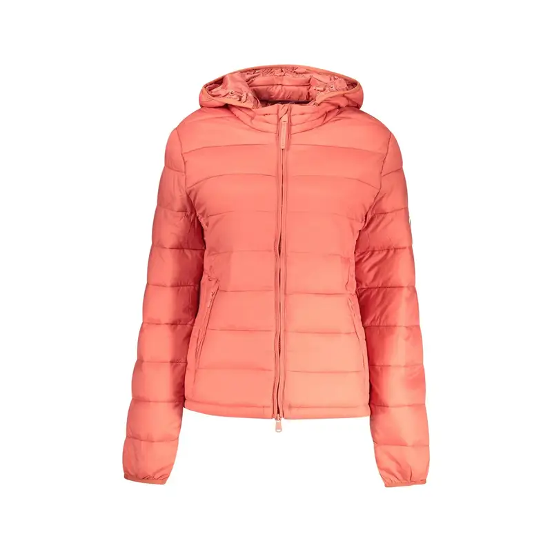 Giubbotto Maniche Lunghe Donna Rosso Logo