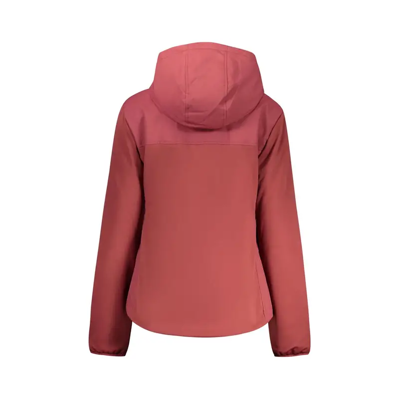 Giubbotto Maniche Lunghe Donna Rosso Zip miniatura 2