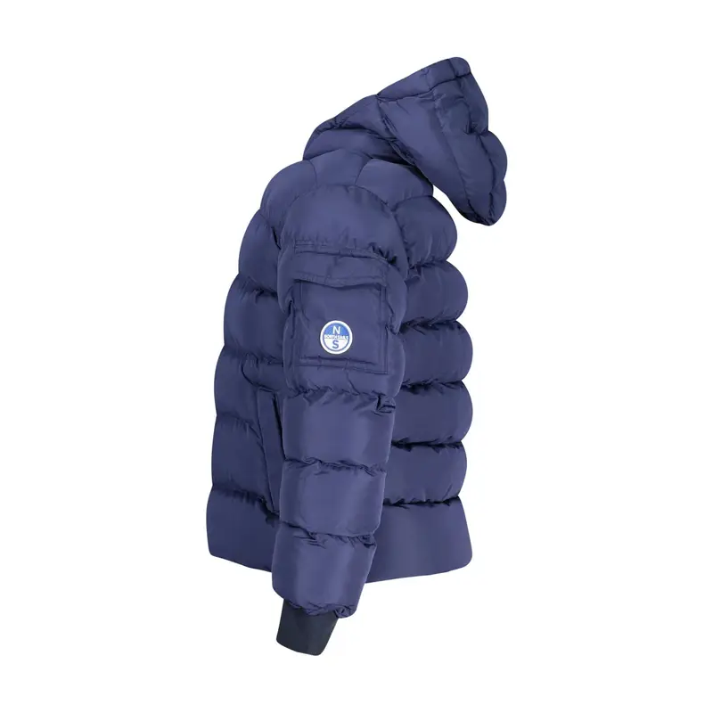 Giubbotto Maniche Lunghe Unisex Blu Zip miniatura 3