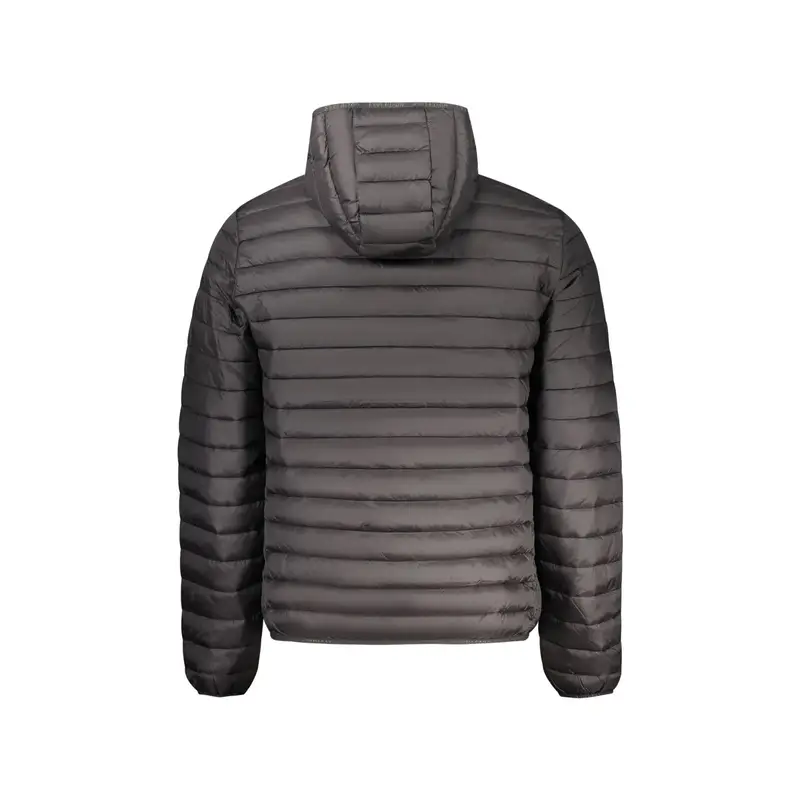 Giubbotto Maniche Lunghe Uomo Nero con Cappuccio miniatura 2