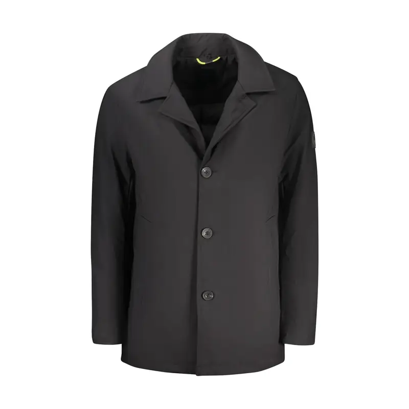 Giubbotto Maniche Lunghe Uomo Nero Logo miniatura 3