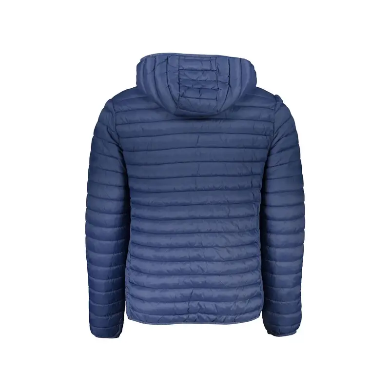 Giubbotto Uomo Blu con Cappuccio e Logo miniatura 2