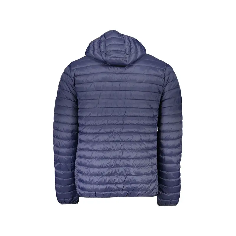 Giubbotto Uomo Blu con Cappuccio e Logo miniatura 2