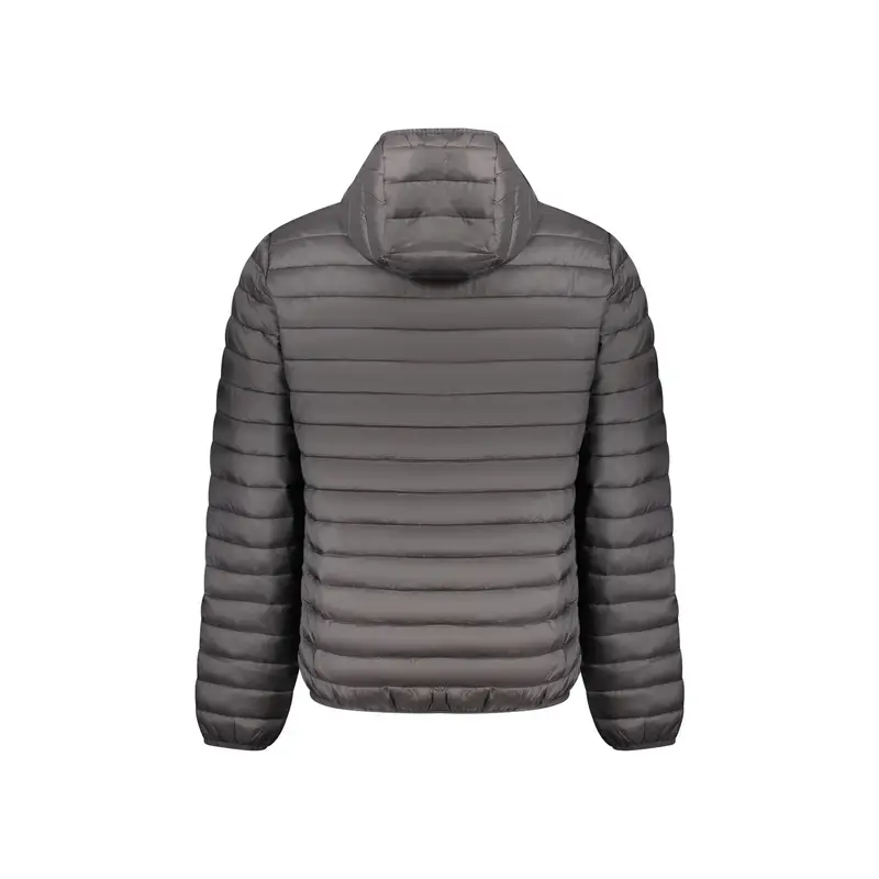 Giubbotto Uomo Nero con Cappuccio e Logo miniatura 2