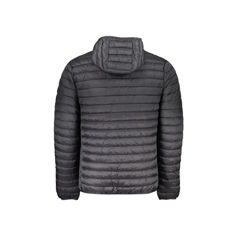 Giubbotto Uomo Nero con Cappuccio e Logo miniatura 2