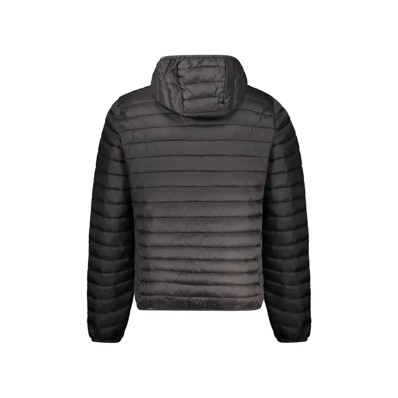 Giubbotto Uomo Nero con Cappuccio e Logo miniatura 2