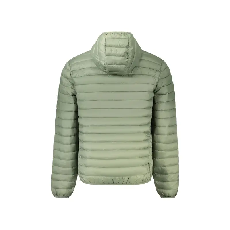 Giubbotto Uomo Verde con Cappuccio e Logo miniatura 2