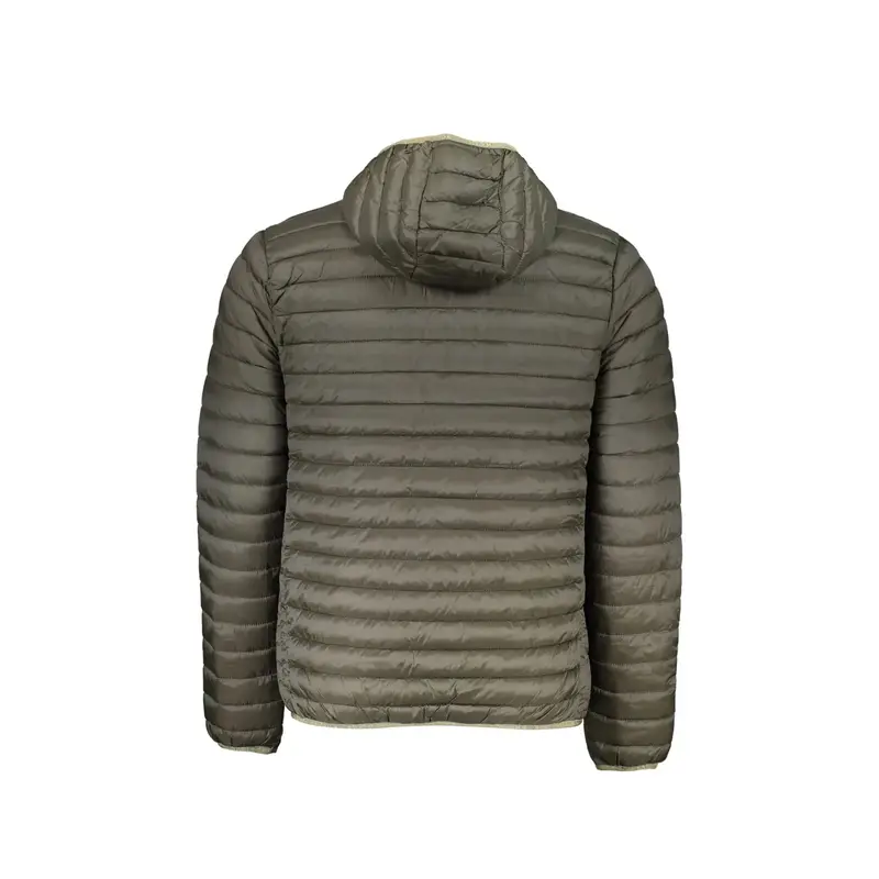 Giubbotto Uomo Verde con Cappuccio e Logo miniatura 2