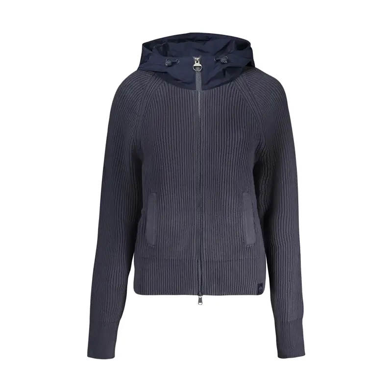 Maglia Cardigan Donna Blu Zip