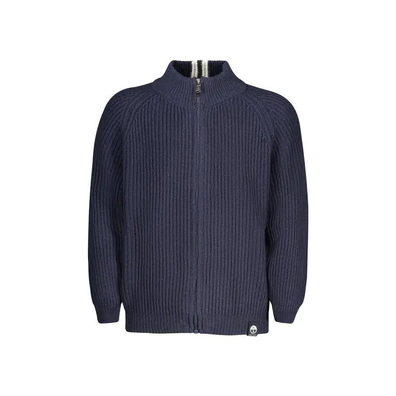 Maglia Cardigan Unisex Blu Full Zip Logo