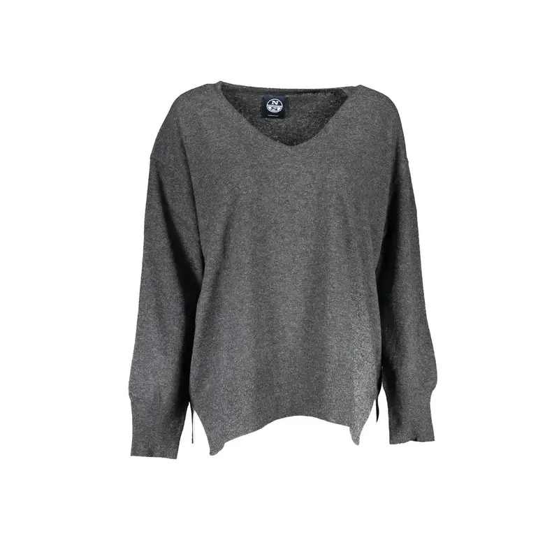 Maglia Donna Nera Logo Nero