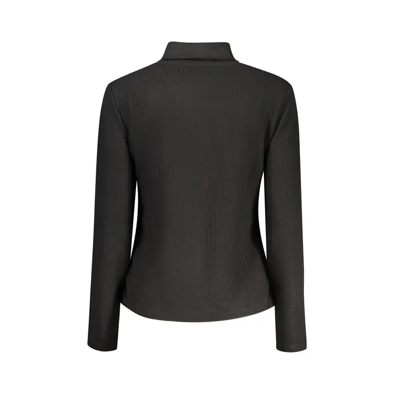 Maglia Donna Nera Lupetto Logo Nero miniatura 2