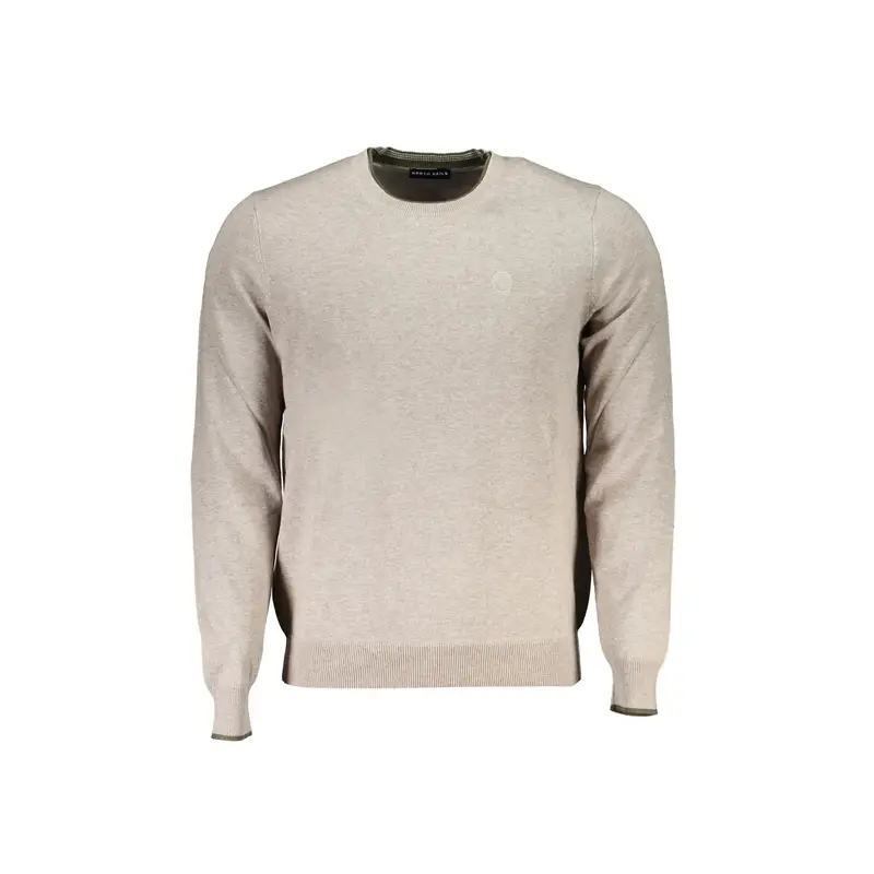 Maglia Uomo Beige Ricamo