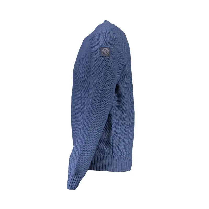 Maglia Uomo Blu Dettagli a Contrasto miniatura 3