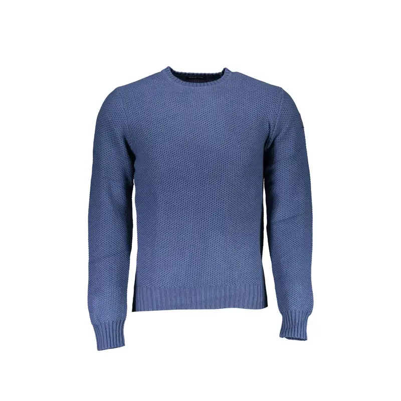 Maglia Uomo Blu Dettagli a Contrasto