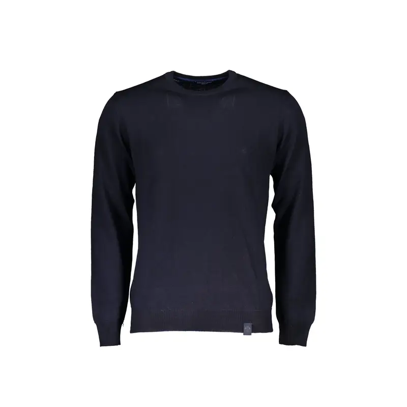 Maglia Uomo Blu Girocollo Maniche Lunghe