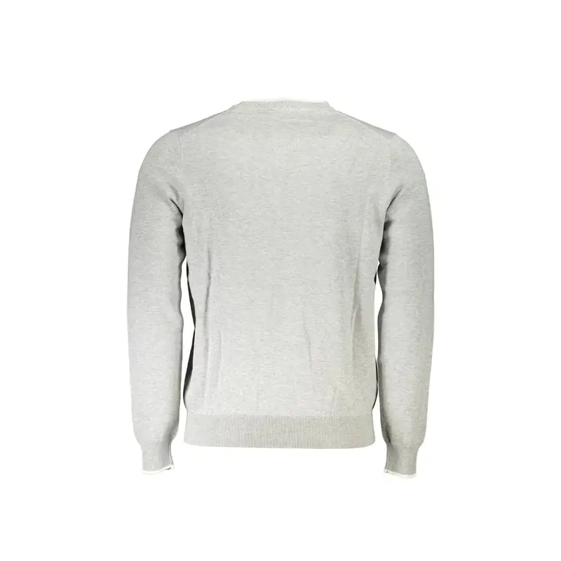 Maglia Uomo Grigia Girocollo Maniche Lunghe Grigio miniatura 2