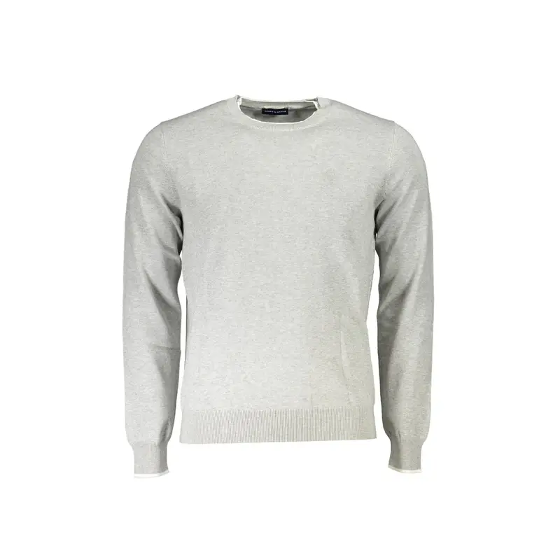 Maglia Uomo Grigia Girocollo Maniche Lunghe Grigio