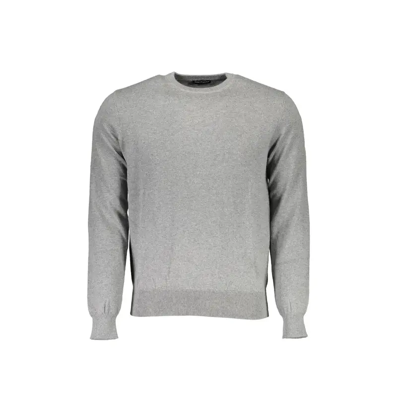 Maglia Uomo Grigia Ricamo Grigio