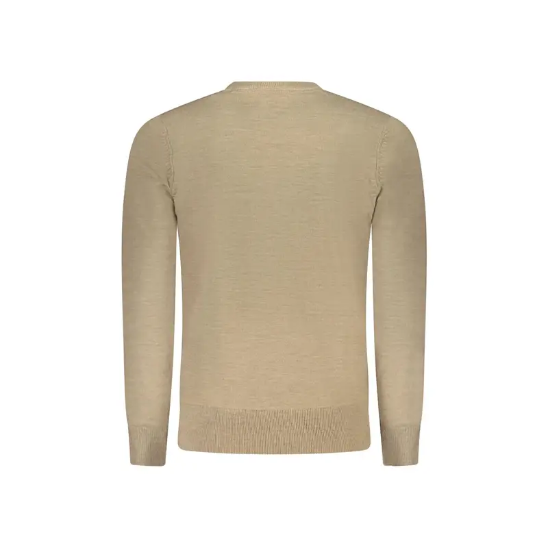 Maglia Uomo Marrone Girocollo con Logo miniatura 2