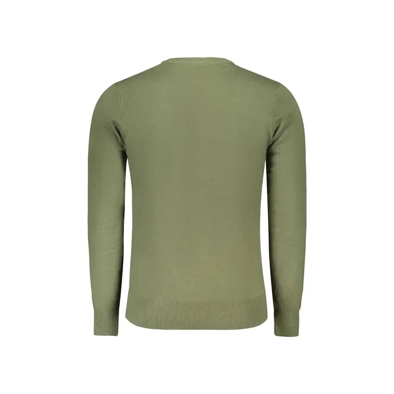 Maglia Uomo Verde Girocollo con Logo miniatura 2