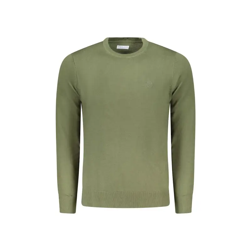 Maglia Uomo Verde Girocollo con Logo
