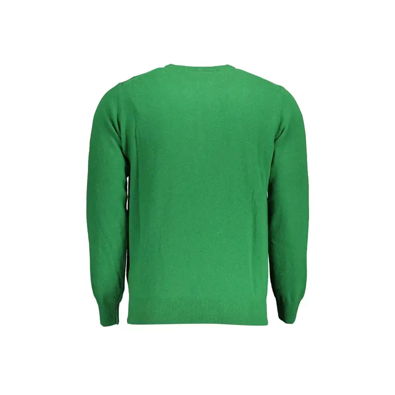 Maglia Uomo Verde Girocollo in Lana e Poliammide miniatura 2