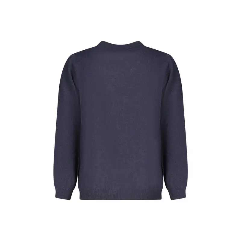 Maglione Bambino Blu Girocollo Maniche Lunghe Logo miniatura 2