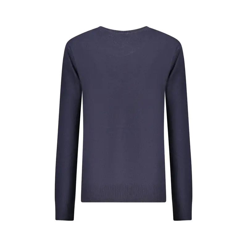 Maglione Donna Blu Girocollo Lana Cachemire Logo miniatura 2