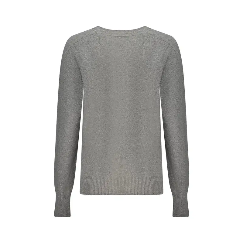 Maglione Donna Grigio Logo miniatura 2