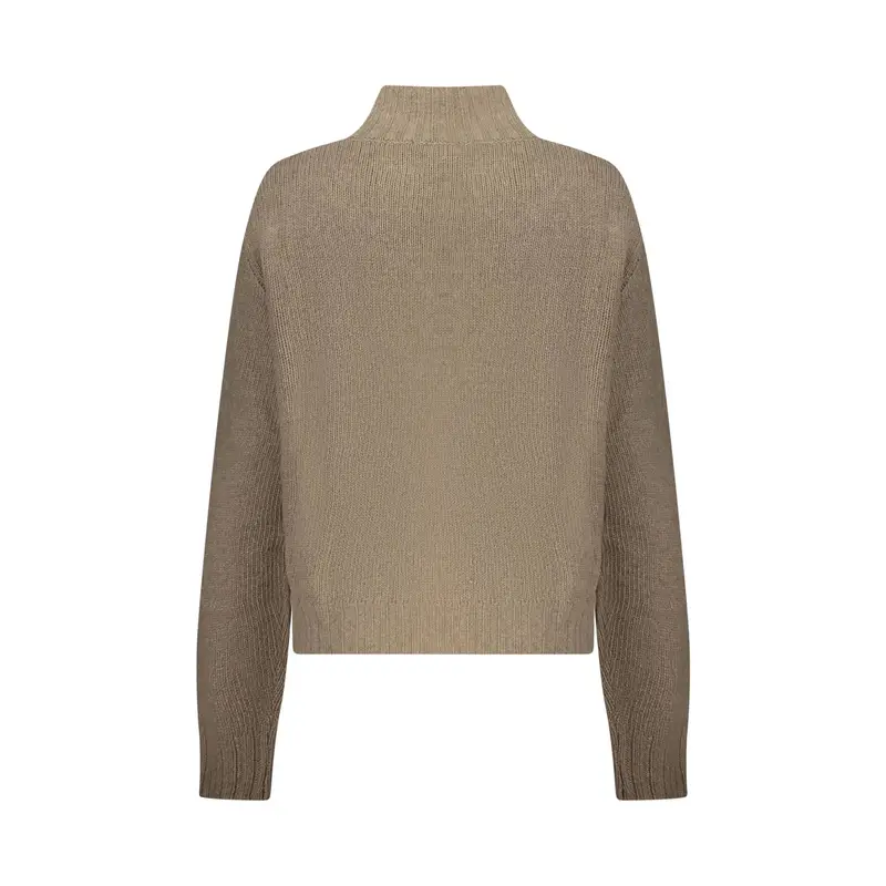 Maglione Donna Marrone Logo miniatura 2