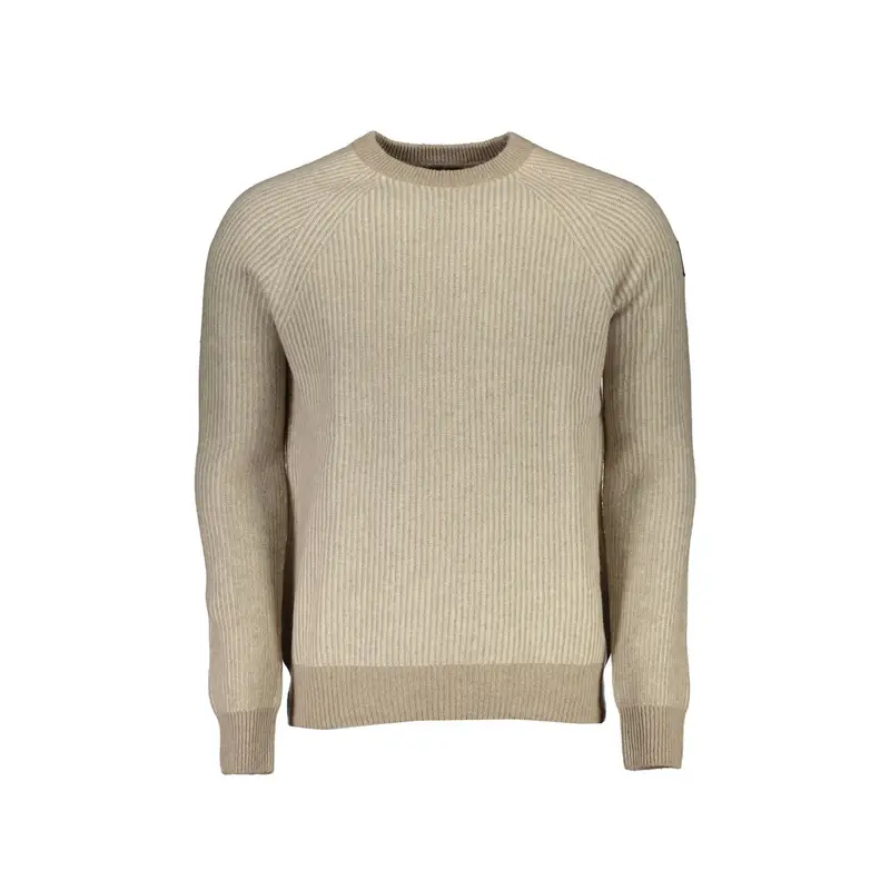 Maglione Uomo Beige Logo