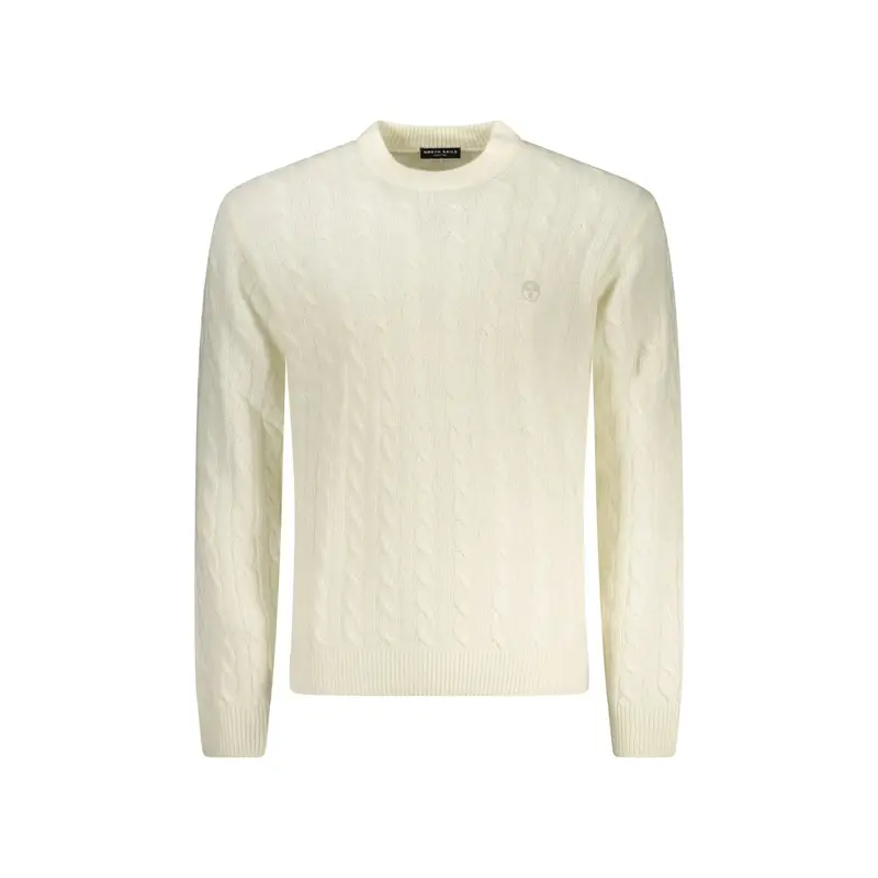 Maglione Uomo Bianco Ricamo