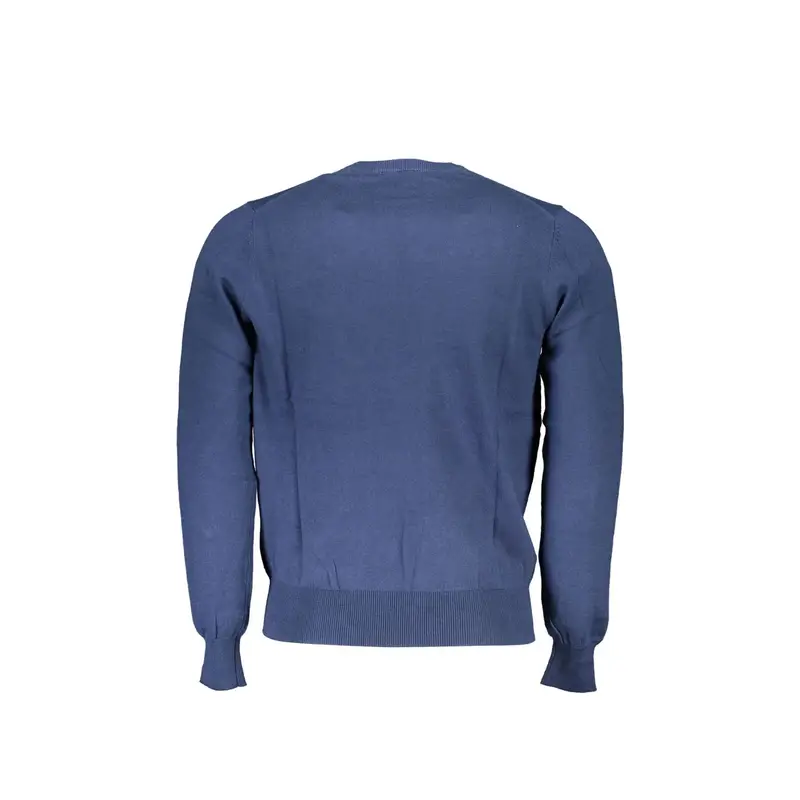 Maglione Uomo Blu Girocollo Maniche Lunghe miniatura 2