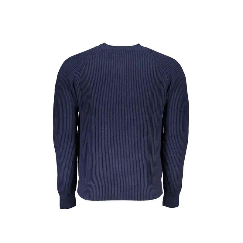 Maglione Uomo Blu Girocollo Maniche Lunghe miniatura 2