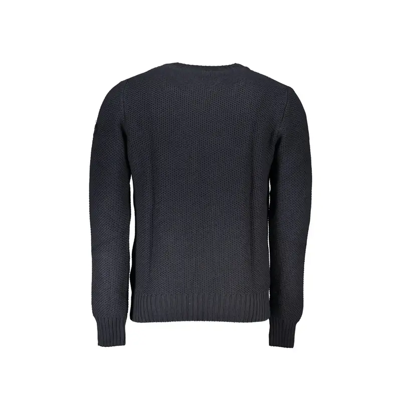 Maglione Uomo Blu Girocollo Maniche Lunghe miniatura 2