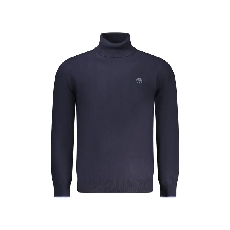 Maglione Uomo Blu Ricamo