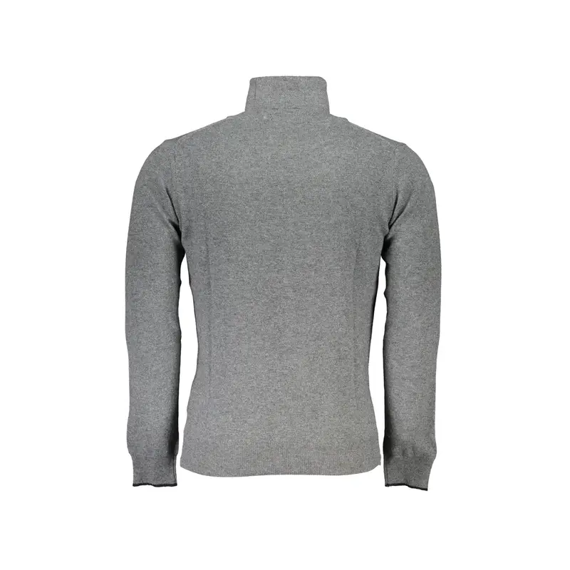 Maglione Uomo Grigio Dolcevita Maniche Lunghe miniatura 2